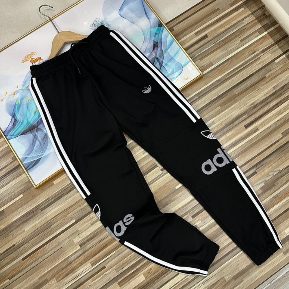 Adidas ten thousand needle embroidery shamrock logo classic sports casual pants